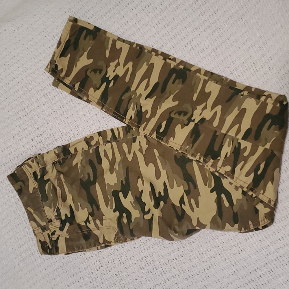 Camo High Rise Skinny Jeans